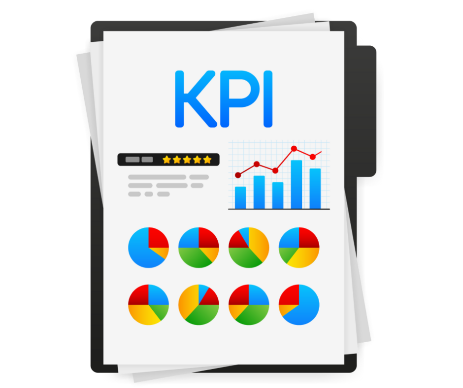 HOJA CON LA PALABRA KPI Y GRAFICOS ESTADISTICOS